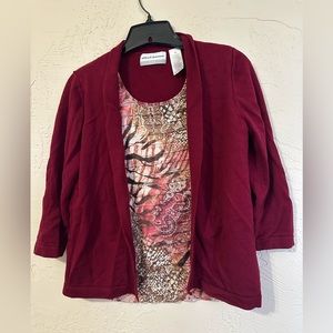 🛍️4/$15🛍️Built-in Shirt With Cardigan